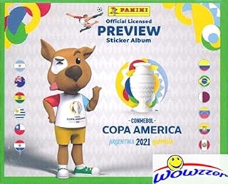 2021 Panini Copa America Preview Factory HUGE Sealed 50 Pack Sticker Box with 250 Stickers! Look for Lionel Messi, Neymar ...