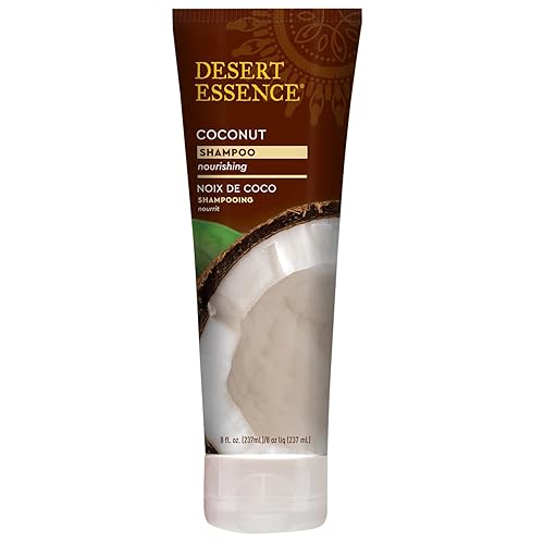 Miniatura 2 de Desert Essence Champú de coco, 8 onzas líquidas, sin gluten, vegano, sin parabenos, nutritivo para cabello seco con aceite de coco, manteca de