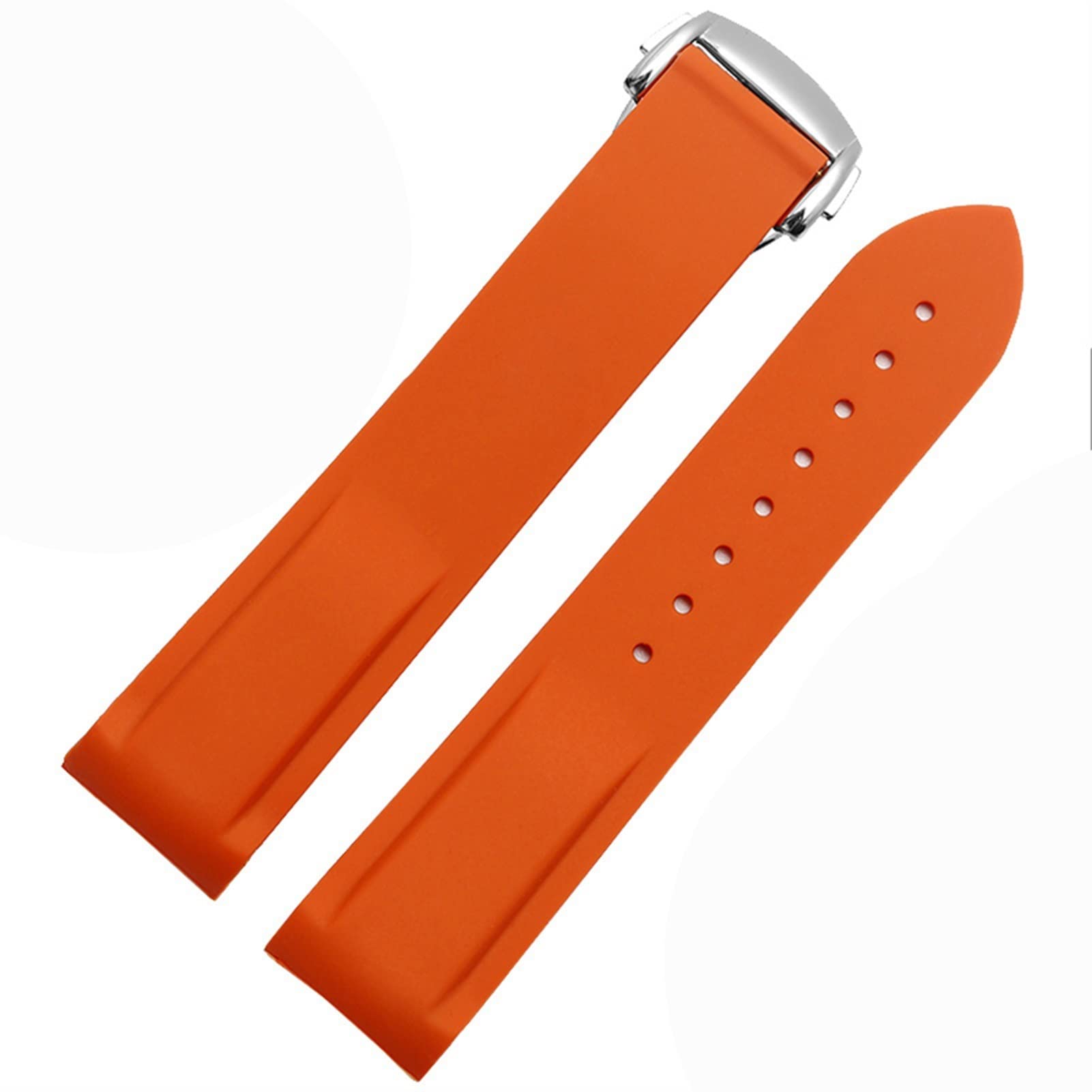Bracelet silicone incurvé 20mm résistant pour Omega Seamaster 300 - 8
