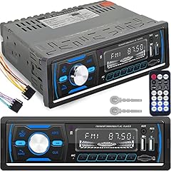 Retoo Autoradio Bluetooth vivavoce, 2DIN Autoradio con Vivavoce Telecomando Radio FM, MP3 Telecomando WMA FM, due porte USB, suono stereo FM, chiamate in vivavoce, telecomando, display LCD