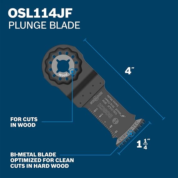 Bosch OSL005C 5 pc. Starlock Oscillating Multi-Tool Accessory Blade Set