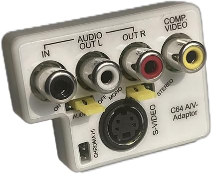 Commodore 64/128 AV Adaptor - S-Video Composite & 2ch Audio L/R