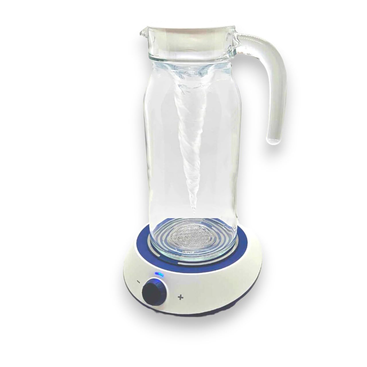 Vortex Dynamiser Water Carafe Flower of Life Handle with Light