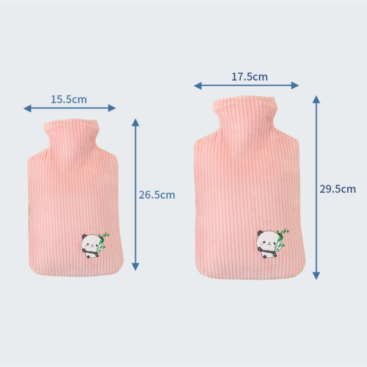 Bolsa de Agua Caliente Bolsa De Agua Caliente Llena De Agua Del PVC Del Calentador De La Mano De La Cubierta De Franela Del Hogar De La Botella De Agua Caliente Llena De Agua Hot Water Bottle Segura(G