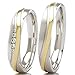 Produktbild Eheringe 333/- Weißgold Gelbgold 66-36170-180 - Honeymoon Symphony