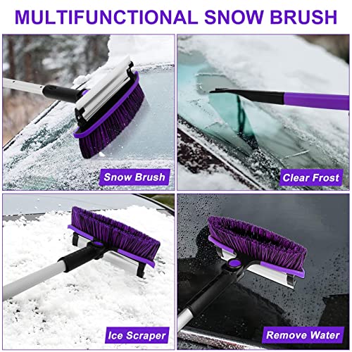 Gllpn Ice Scraper And Snow Brush For Car Windshield With Ergonomic Foam Grip Ergonomic,Winter Windows Scraper For Cars, Trucks, Suvs (31.5" To 39.3") #TOP4