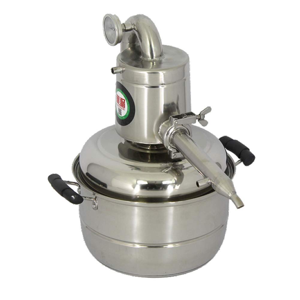 Destilador de Agua sin Gas Moonshine de Acero Inoxidable de 10 litros, elaboración de Vino