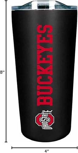 Miniatura 503 de Campus Colors Vaso de acero inoxidable de la NCAA perfecto para el día del partido, 18 onzas, doble pared, mantiene las bebidas perfectamente Azul