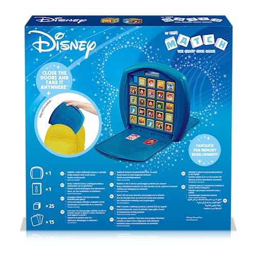 Winning Moves - Match Disney Classique - Jeu de société - Jeu de Voyage - Aligne 5 Cubes pour Gagner - A partir de 4 ans - 2 Joueurs - Version française