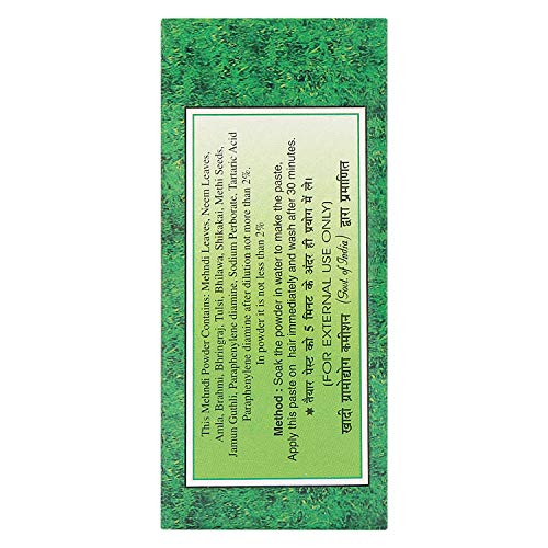 Image of Deewal Herbal Khadi Mehndi for Unisex, 400g - Black (Pack of 5)