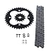 O Ring Chain & Sprocket Black for 2009 Honda TRX300X TRX 300X 14/39 90L