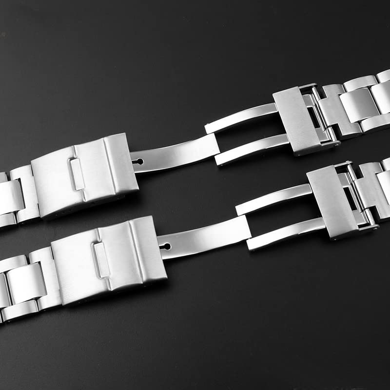 Bracelet montre acier ajustable résistant pour Longines Conquest 21 mm