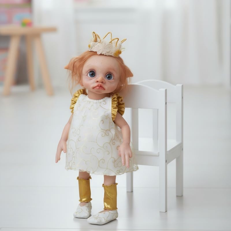 Muñeca Reborn Baby Dolls 17 pulgadas muñeca bebé hada realista miniatura 4