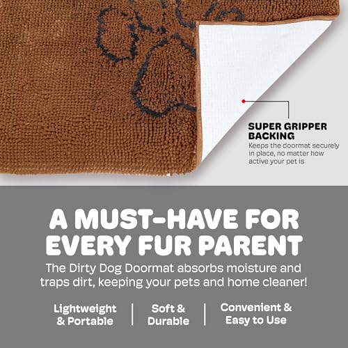 image for Dog Gone Smart Dirty Dog Doormat - Fast Drying Rug with Super Gripper 