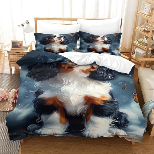 Housse de couette Cavalier Puppy 260x220 cm avec taies d'oreiller microfibre - 3
