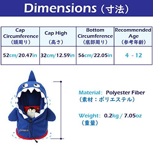 Image of TRIWONDER Kids Winter Hats Balaclava Ski Mask for Boys Girls Toddlers Windproof Adjustable Cold Weather Face Mask Neck Warmer