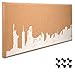 Produktbild Navaris Kork Pinnwand Korkwand 60x25cm - Pinboard Korkplatte Tafel - Pinwand im New York Skyline Design - Korktafel Memo Wand inkl. 6 Pins