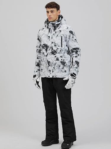 Miniatura 3 de Conjunto de chaqueta y pantalones para hombre aislado impermeable trajes de nieve para snowboard para deportes de nieve