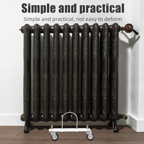 Support pour radiateur à bain d'huile robuste en acier blanc - 4