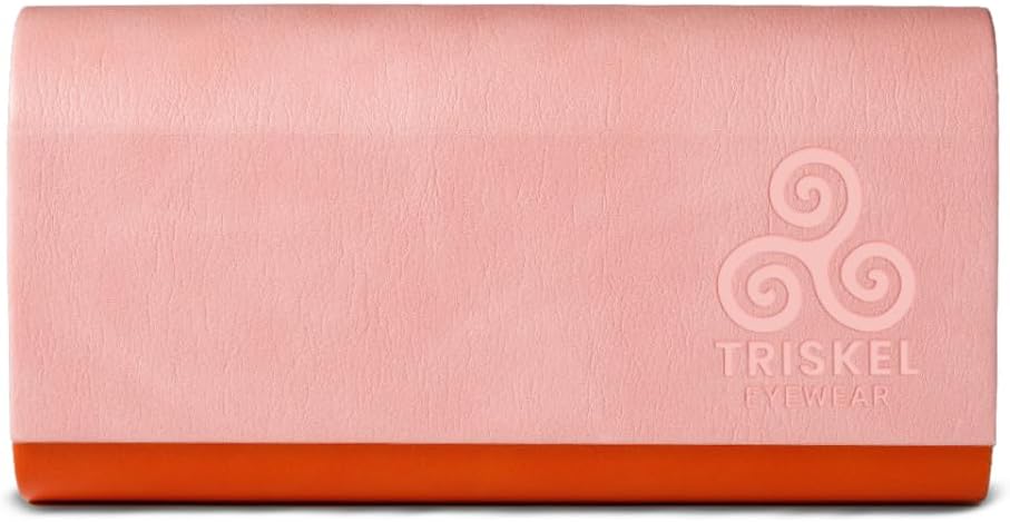 Dual Glasses Case, 2-in-1 Hard Shell PU Leather Case for Eyeglasses, with Magnetic Closure for Men & Women
