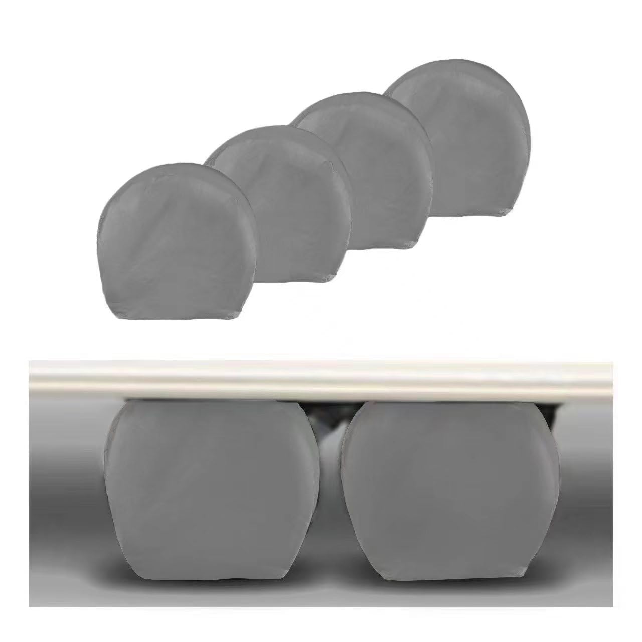 MORNYRAY Tire Covers 4 Pack,Waterproof Anti-UV Snow Sun Rain Tire Covers for RV,Truck, SUV, Trailer, Camper.