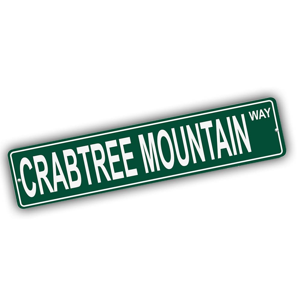North Carolina Mountains Pick Your Mountain Compatible/Replacement for Crabtree Mountain United States Mountain Aluminum Metal Tin Street Sign Style Home Decor For Man Cave Poker Tavern Game Room