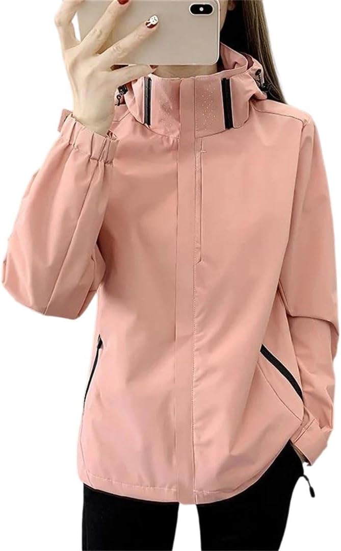 Unisex Rain Jacket | Single-Layer Water-Repellent| Hiking Camping | Cold-Resistant Gear