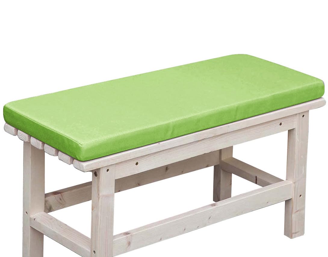 Cojín de banco impermeable para exteriores, 110 x 40 cm de grosor, cojín de 2/3 asiento para jardín, patio, columpio, uso doméstico, accesorio de muebles