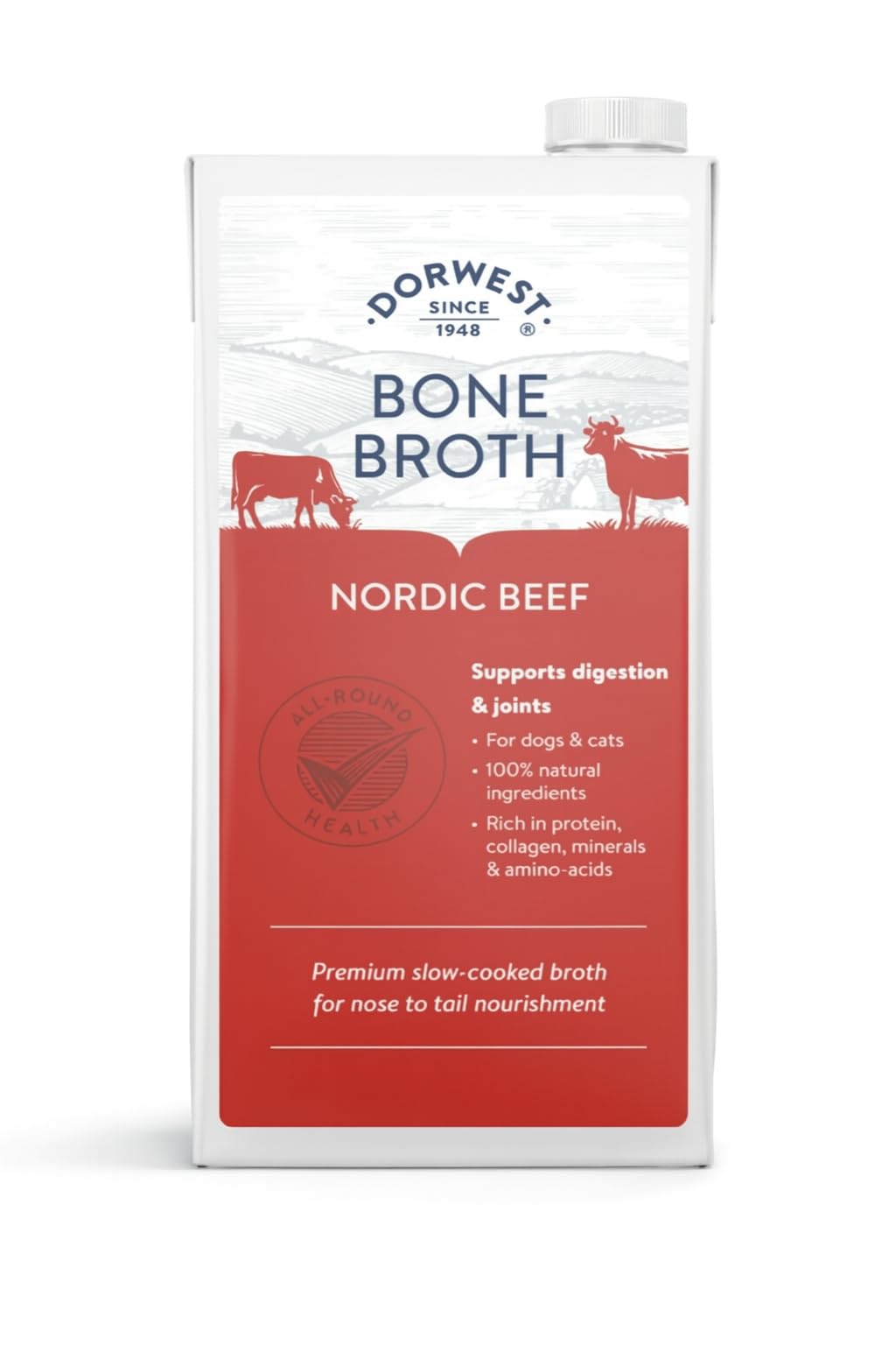 Dorwest Nordic Bone Broth for Dogs and Cats - Nordic Beef - 500ml