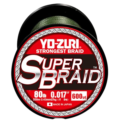 Tresse flottante Yo-Zuri de 554m : l'excellence du tressage vert foncé