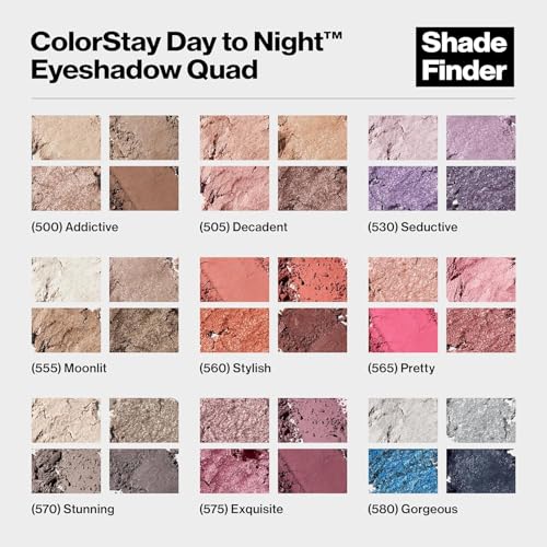Image of REVLON ColorStay Day to Night Eye Shadow Palette - Long-Lasting, Blendable Shades for All-Day Wear (Pretty)