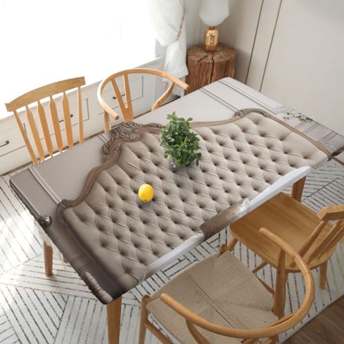 Xzeit Headboard Backdrop Rectangle Tablecloth Elastic Fitted Table Covers for 5 Ft Tables Stretch Table Cloths Outdoor Waterproof Table Cloth Cover for Picnic Camping Indoor Outdoor 30