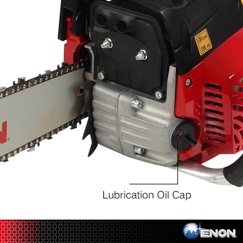 Image of ENON Gasoline 5818 Chainsaw 18inch 2700W 3000RPM, Engine Displacement 58CC Chainsaw, Woodcutting Saw for Farm, Garden and Ranch with Tool Kit (XE-GCS)