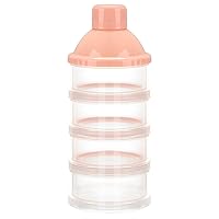 Vista 16 de Accmor Dispensador de fórmula sobre la marcha, contenedor apilable de fórmula de 4 compartimentos para viajes, contenedor de leche en polvo