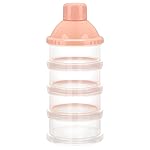 Accmor Formula Dispenser On The Go, 4 Compartments Stackable Formula Container for Travel, Baby Milk Powder Kids Snack Container, BPA Free