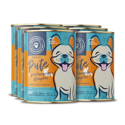 Produktbild von Pets Deli Breed Fit Nassfutter Pute mit Quinoa, Apfel und Hüttenkäse - 6 x 400 g