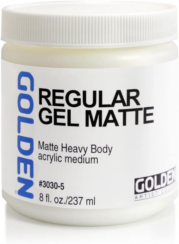 Golden Regular Matte Gel Medium-8 ounce