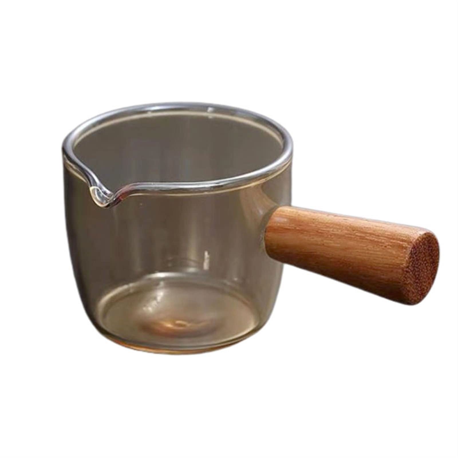 Jarra de Cafe Jarra de café Cafetera Mini Lechera Cafetera de Vidrio Tetera de Leche Mini Tetera de Leche Cafetera Leche Duradera Café (Color : 100ml Brown)