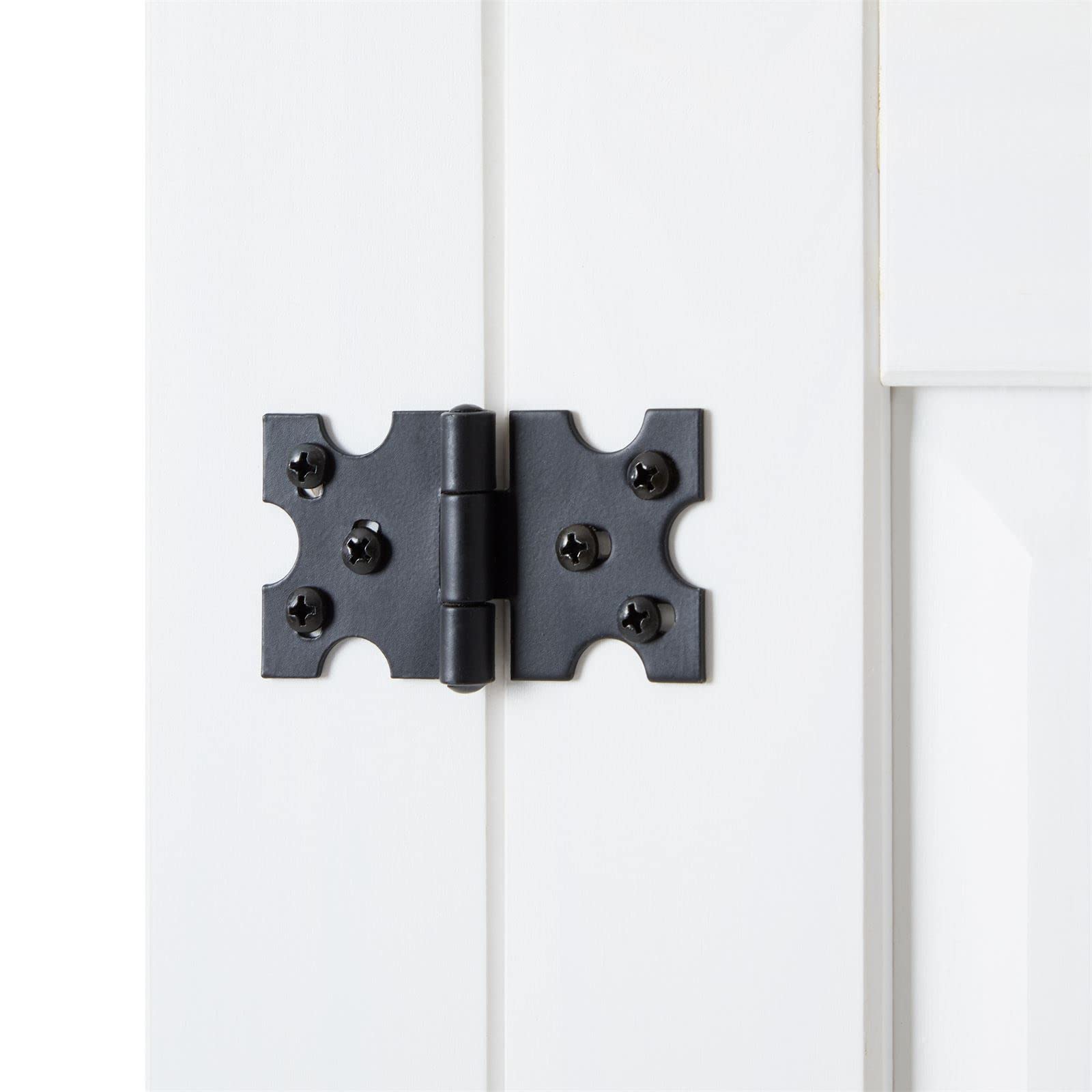 IDIMEX Buffet Salle à Manger apothicaire Tequila L 95 cm en Bois Massif Blanc avec 1 Porte battante et 5 tiroirs spacieux, Style Mexicain, Meuble de Rangement, Structure Robuste et Finition élégante