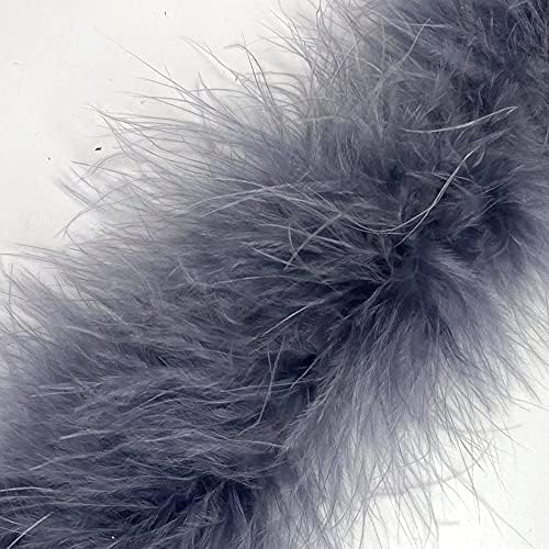 1 Metre - Marabou Swansdown Feather Trim Soft & Fluffy Craft - Choose Colour (White)