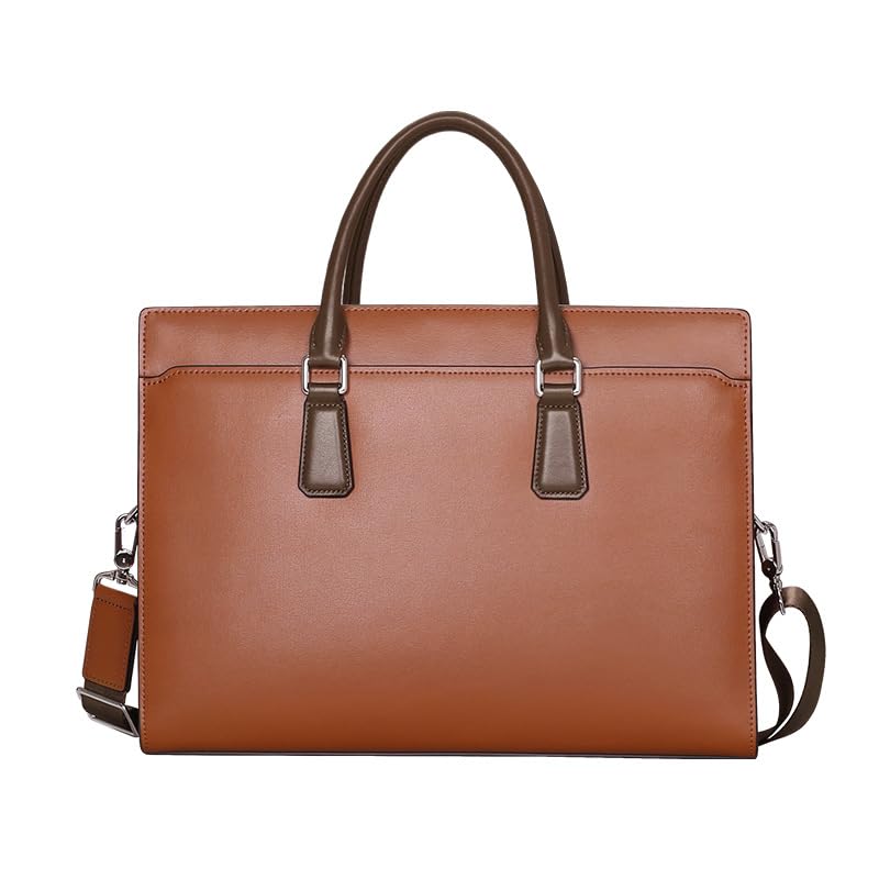 Mallette pour ordinateur en cuir de vachette noble pour homme d'affaires