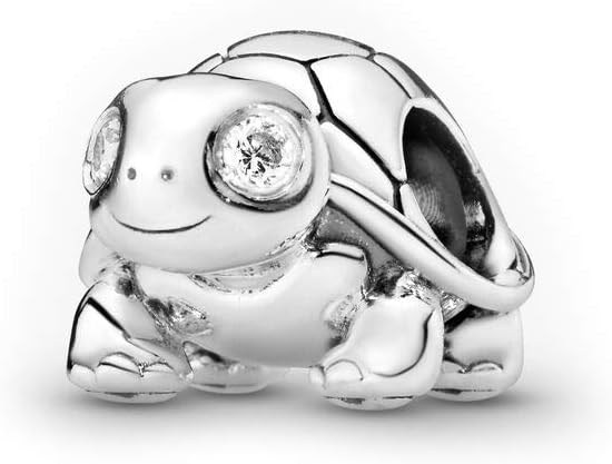 FGT Lucky Turtle Charm for Bracelets Necklaces Pendants Sterling Silver Ocean Sea Turtle Animal Pendant Gift for Women Girls Granddaughter Daughter Mum Girlfriend Family Mothers Day Valentine Birthday