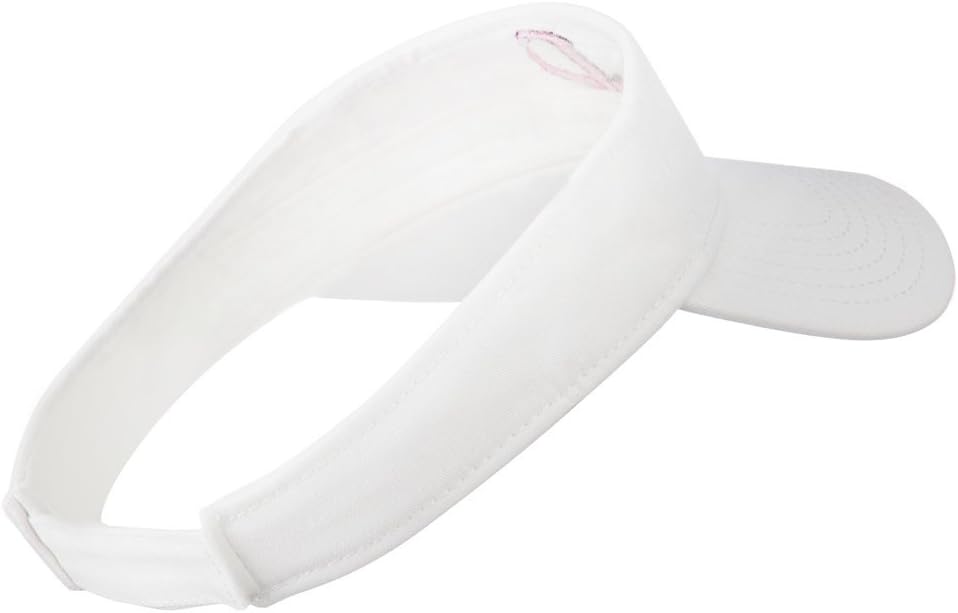e4Hats.com Hot Pink Ribbon Breast Cancer Logo Embroidered Visor