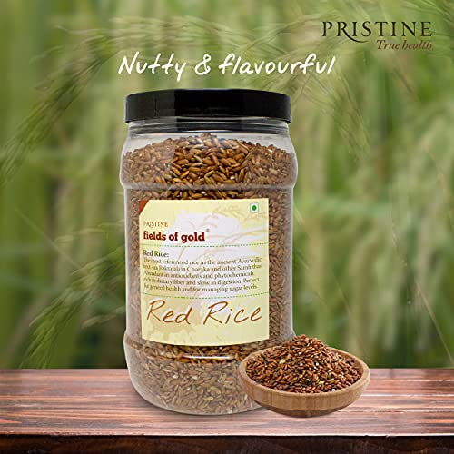 Image of PRISTINE Fields of Gold Red Rice Jar, 1 kg