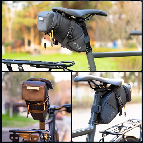 WOTOW Expandable Bike Saddle Bag - Waterproof Bicycle Seat Pouch 1.5-2L by WOTOW - Used condition - Image 7