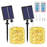 【Actualización de la batería y ahorro de energía】 El panel solar mejorado de 4.5V / 250MA brinda un tipo de cambio más eficiente y una alta capacidad de batería incorporada que aumenta a 3.7V / 1200MAH