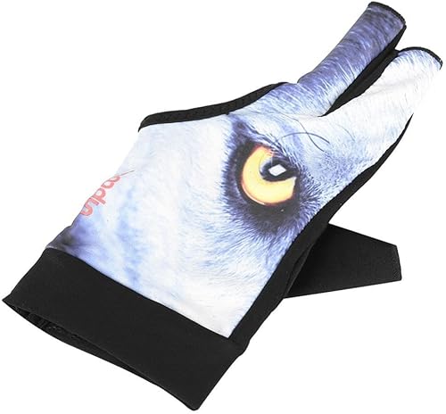 Miniatura 7 de Zerone Guantes de billar con 3 dedos para billar, guantes de billar para hombres y mujeres (L-azul)