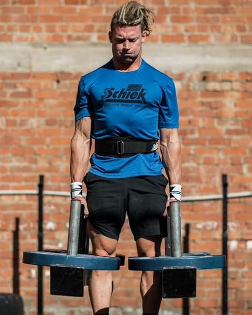 Schiek Sports Model 2004 Nylon 4 3/4 Weight Lifting Belt - Black