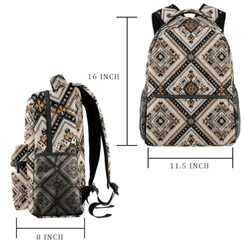Mochila impermeable escolar con flores y protector de laptop 2