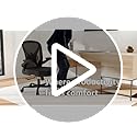 Ergonomic Office Chair with Adjustable Lumbar Support, Mesh Home Office Desk Chair with Flip-up Arms and Wheels, Black image 4